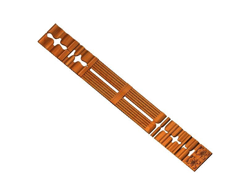Piller - PILLER-06 Decorative Architectural Column 3D Relief Model
